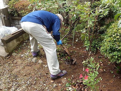 須賀川市K様宅 除草の様子